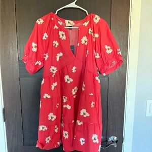 Universal Thread Red Floral Mini Dress